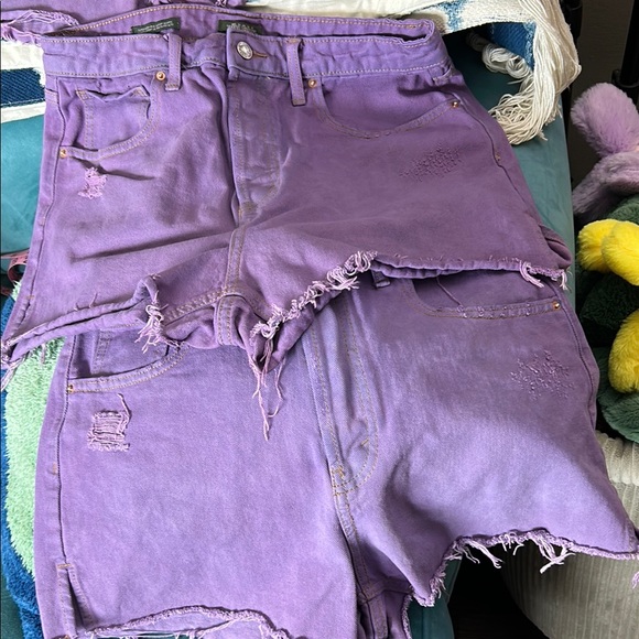 Wild fable Purple dyed Denim Women's Shorts - Picture 4 of 10